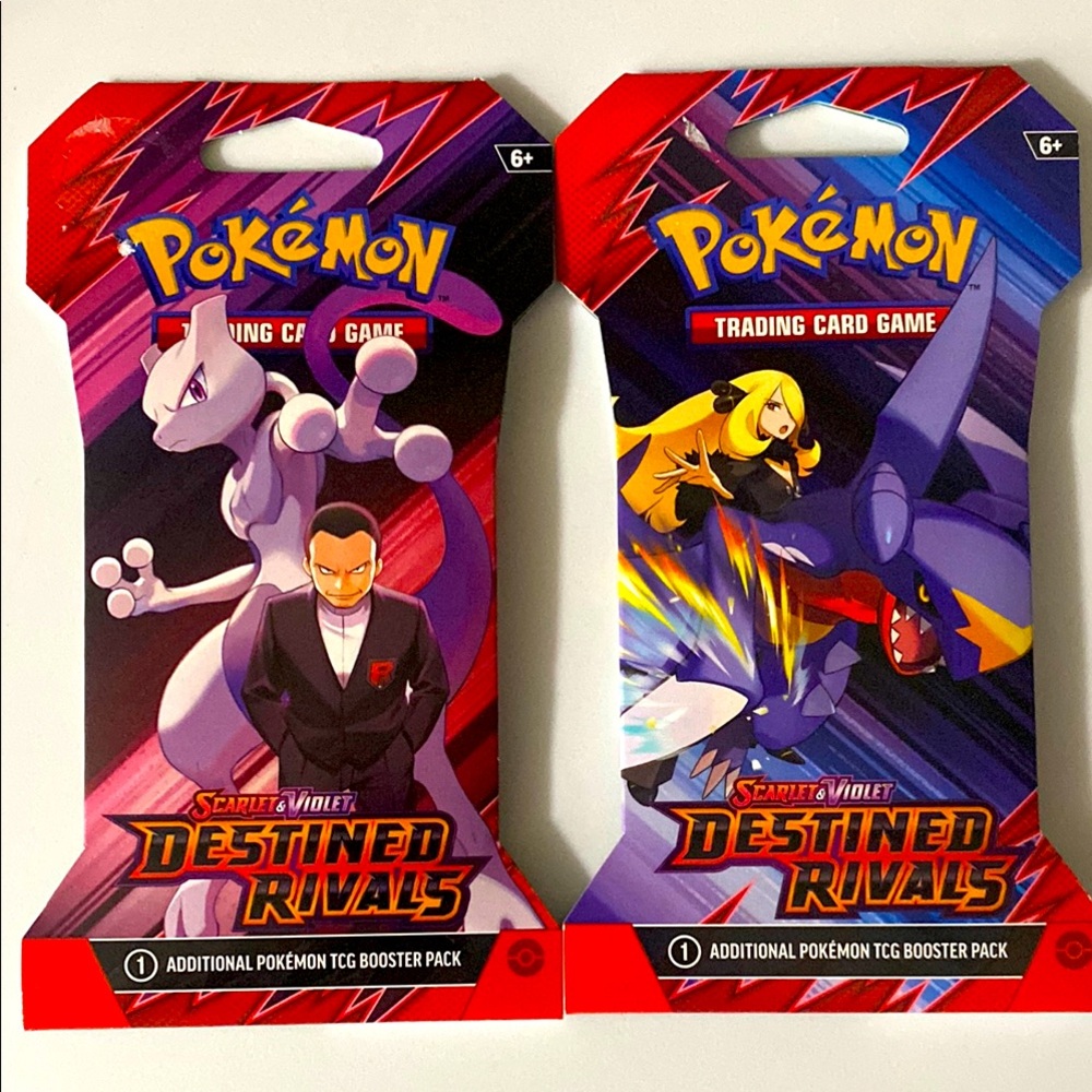 Pokemon Scarlet & Violet Destined Rivals Booster Pack - Red and Blue
